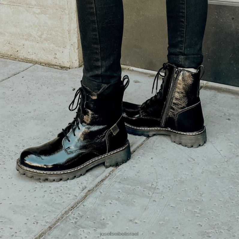 il Josef Seibel נשים מרטה 02 מגפיים פטנט שחור VJ4P4235