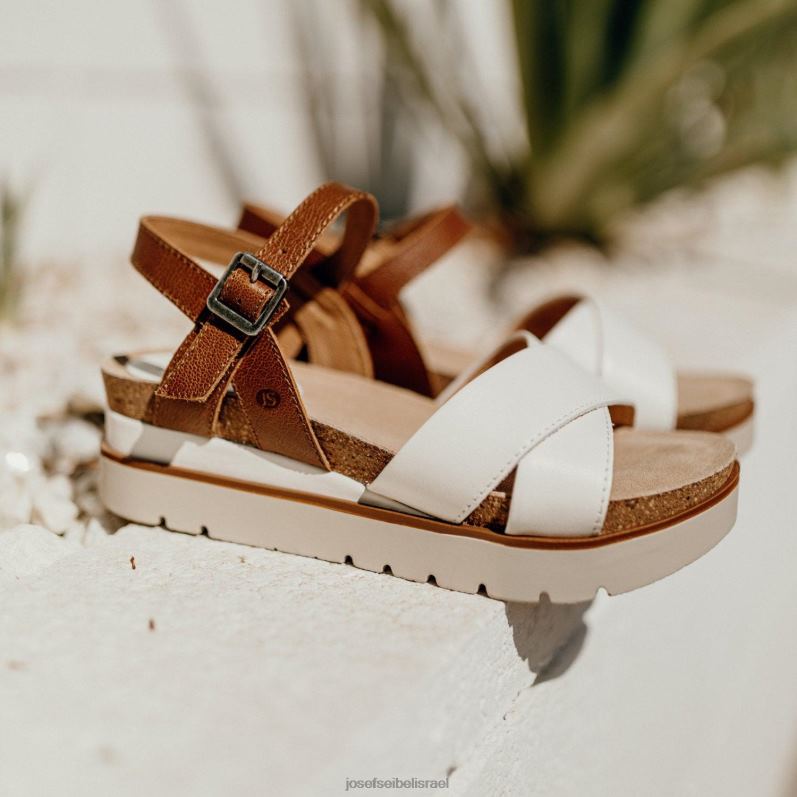 il Josef Seibel נשים נקי 10 סנדלים לבן VJ4P4125