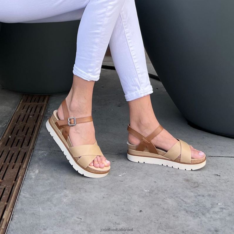 il Josef Seibel נשים נקי 10 סנדלים קרם VJ4P4128