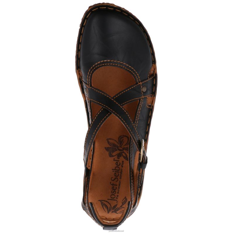 il Josef Seibel נשים רוזלי 13 סנדלים שָׁחוֹר VJ4P4139